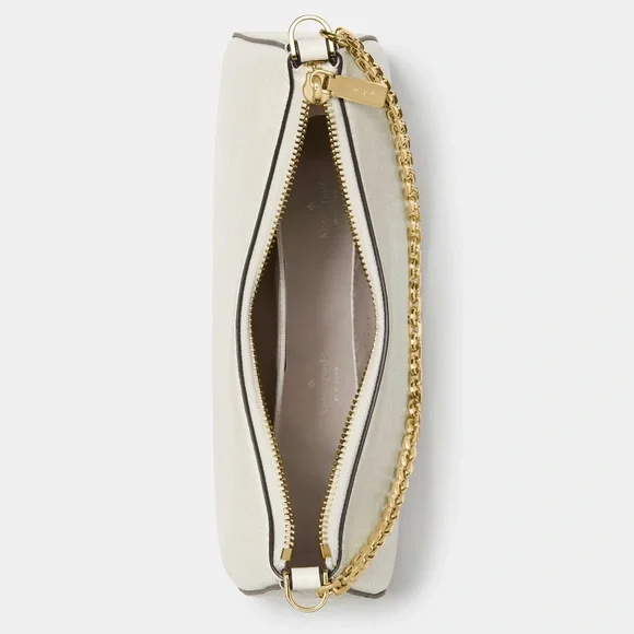 ♠️Kate spade Margot Textured Patent Leather Convertible Crossbody, Meringue NWT